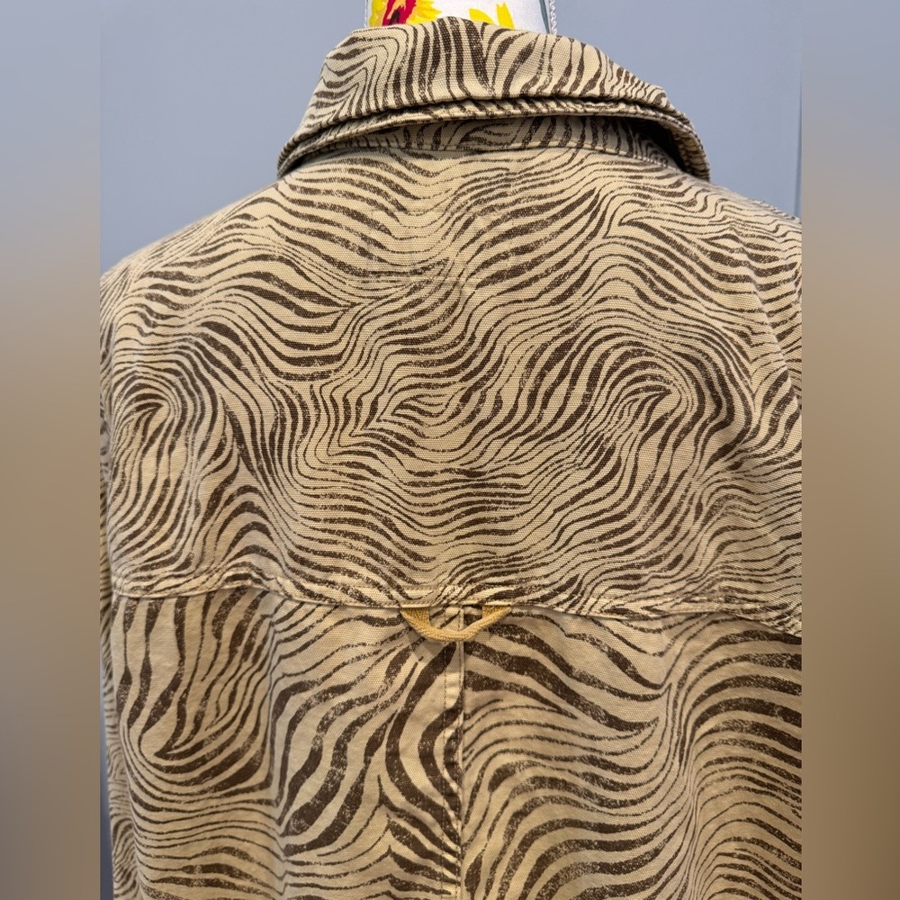 Pilcro Oversized Shacket Button Up Zebra Animal P… - image 8